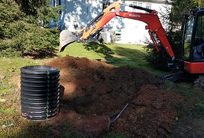 Landscape Drainage Services, Wilmington, DE, Chadds Ford, Kennett Sq. PA