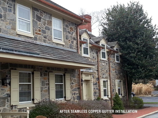 Specialty Copper Gutters