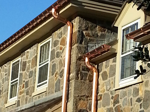 Specialty Copper Gutters